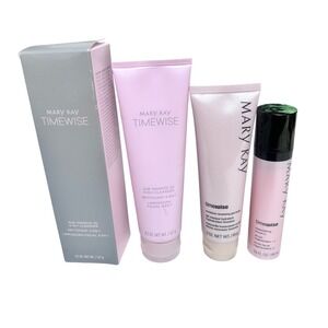 Mary Kay TimeWise Skincare Set Cleanser Serum Gel Mask Vitamin C Squares New